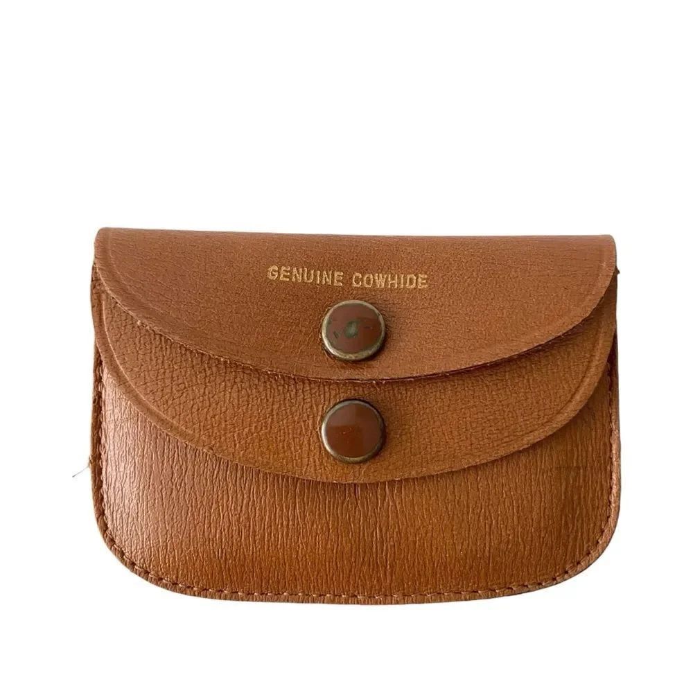 Genuine Cowhide Double Coin Pockets - Picture 2 of 8